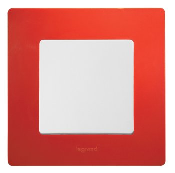 Рамка Legrand Etika 1 пост, цвет красный