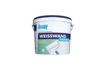 Краска водно-дисперсионная Knauf WEISSWAND интерьерная белая 10 л