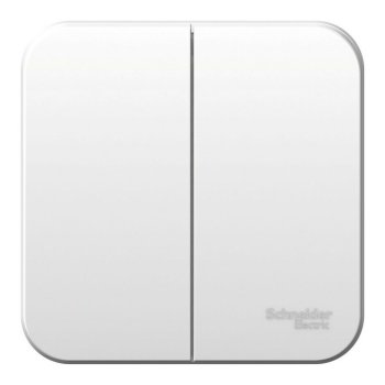 Выключатель накладной Schneider Electric Blanca 2 кл. белый без подсветки