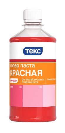 Колер-паста Текс Универсал 0,5 л красный