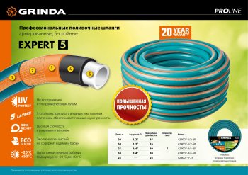 Шланг армированный GRINDA PROLine Expert 25 м
