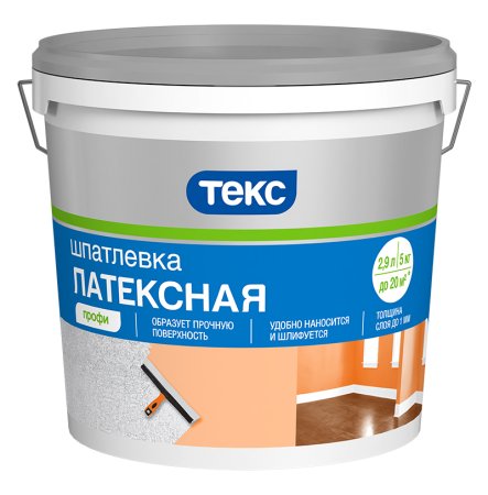 Шпатлевка ТЕКС Профи латексная кремовая 5 кг