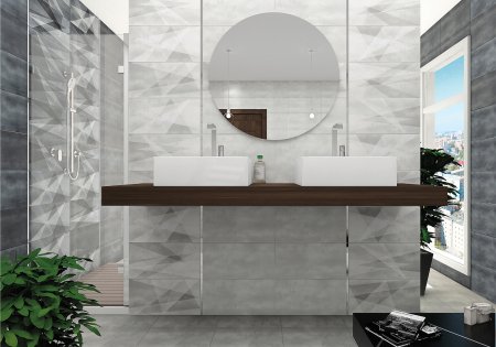 Плитка настенная Shape, Geometry, White