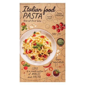 Комплект кухонных полотенец Italian food  73х40 см 4 шт