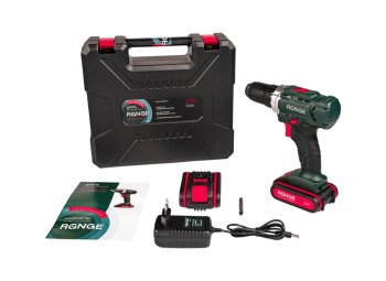 Дрель-шуруповерт аккумуляторная RANGE RCD20/2.0-PROMO Li-lon 20В 2x2Ач 35Нм