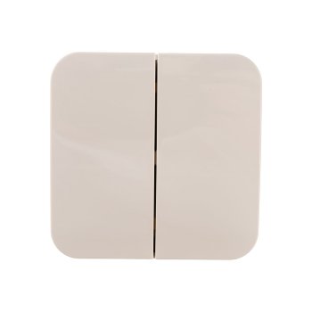 Выключатель накладной Schneider Electric Blanca 2 кл. бежeвый без подсветки