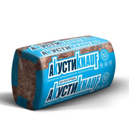 Минераловатная теплоизоляция АкустиKnauf Knaufinsulation 1230х610х50 мм