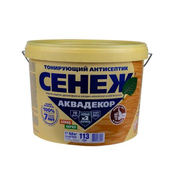 Антисептик Сенеж Аквадекор декоративный слива 9 кг