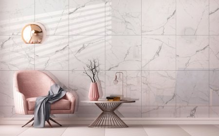 Керамогранит Elegant Statuario GT,  цвет белый