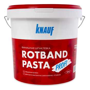 Шпатлевка Knauf Ротбанд Паста Profi белая 18 кг