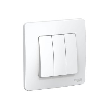 Выключатель встраиваемый Schneider Electric Blanca 3 кл. белый без подсветки