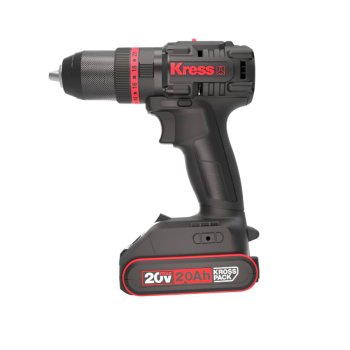Дрель-шуруповерт аккумуляторная KRESS KUC30.1 Li-lon 20В 2x2Ач 60Нм