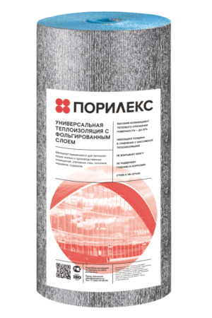 Вспененная теплоизоляция Порилекс НПЭ ЛФ-А 10000х1200х3мм