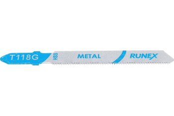 Пилка для лобзика Runex T118G 50 мм по металлу 2 шт.