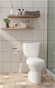 Унитаз-компакт Santek Бриз напольный  выпуск косой