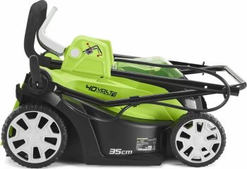 Газонокосилка электрическая Greenworks G40LM35K2 350 мм 40