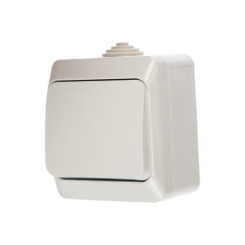 Выключатель накладной Schneider Electric Этюд IP44 1 кл. белый без подсветки
