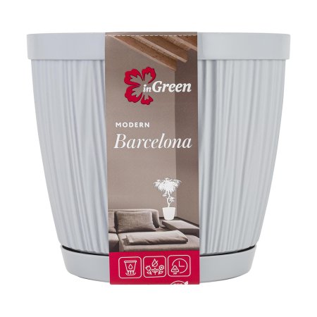 Кашпо  Barcelona пластик 1,8 л