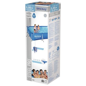 Бассейн каркасный Bestway Steel Pro 300х201х66 см 3 300 л