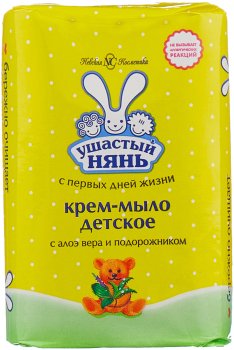 Крем-мыло Ушастый нянь 90г Алоэ вера детское 1шт.