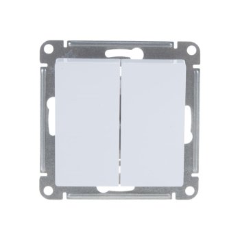 Выключатель встраиваемый Schneider Electric AtlasDesign 2 кл. белый без подсветки