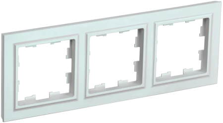 Рамка IEK Brite 3 поста, цвет жемчуг