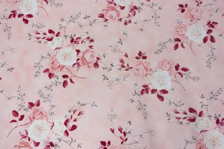 Клеенка 140 см Camelia цветы розовый