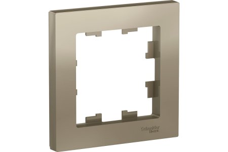 Рамка Schneider Electric AtlasDesign 1 пост, цвет шампань