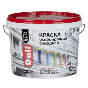 Краска водно-дисперсионная Dali фасадная основа С 9 л