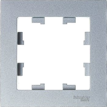 Рамка Schneider Electric AtlasDesign 1 пост, цвет алюминий