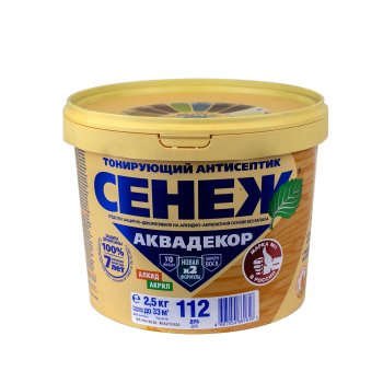 Антисептик Сенеж Аквадекор декоративный дуб 2,5 кг