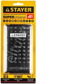 Набор бит Stayer 61 шт.