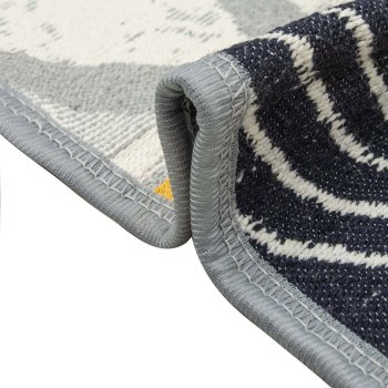 Ковёр интерьерный  SACIL RUG прямой 1,2х0,8 м серый