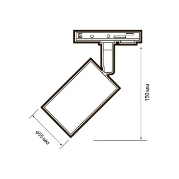 Светильник трековый  направленного света Jazzway PTR 26 50Вт хром GU10