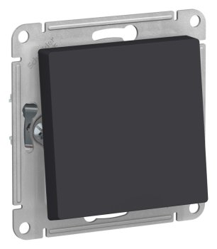 Переключатель встраиваемый Schneider Electric AtlasDesign Aqua IP44 1 кл. карбон без подсветки