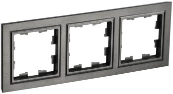 Рамка IEK Brite 3 поста, цвет темная бронза