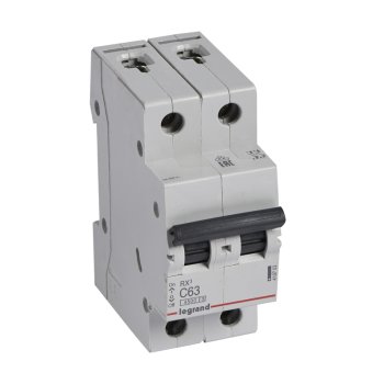 Автоматический выключатель Legrand Rx3 2P 63А хар-ка C 4,5кА