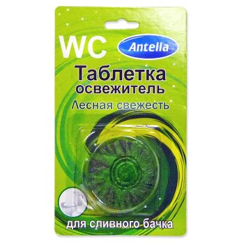 Таблетка для сливного бачка  Antella 40г для чистки Лесная свежесть 1 шт.