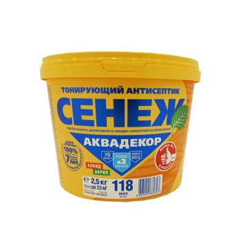 Антисептик Сенеж Аквадекор декоративный венге 2,5 кг