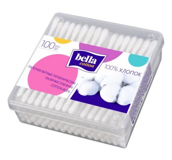 Палочки ватные Bella 100 шт в банке