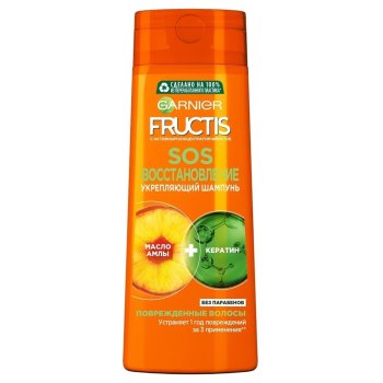 Шампунь Fructis SOS восстановление для поврежденных волос 400 мл женский нет восстановление