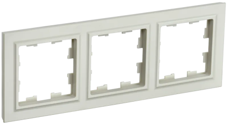 Рамка IEK Brite 3 поста, цвет бежeвый