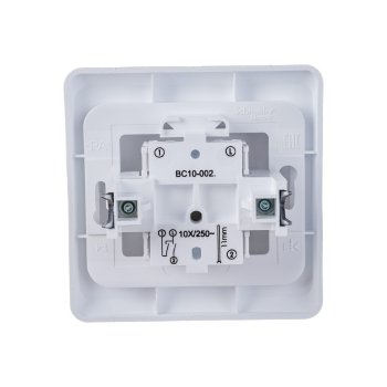 Выключатель встраиваемый Schneider Electric Этюд 2 кл. белый без подсветки
