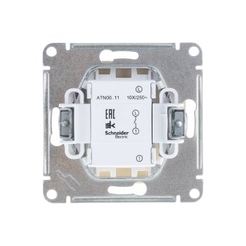 Выключатель встраиваемый Schneider Electric AtlasDesign 1 кл. шампань без подсветки