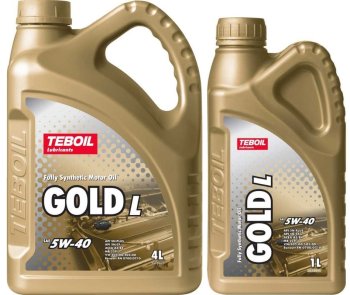 Масло моторное TEBOIL GOLD L 5W40 4+1л SN PLUS; SN; CF