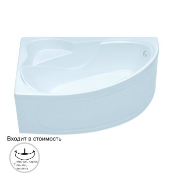 Ванна Кайли акриловая 150х100см