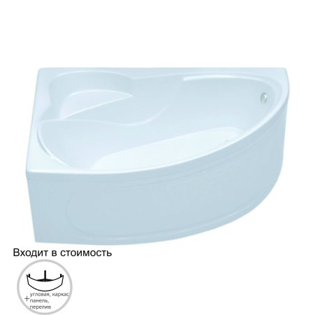 Ванна Кайли акриловая 150х100см