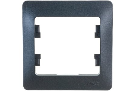 Рамка Schneider Electric Glossa 1 пост, цвет антрацит