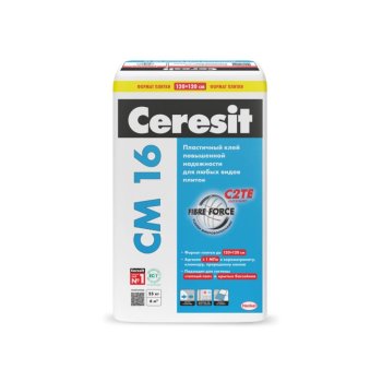 Клей для плитки и керамогранита СМ16 Ceresit 25 кг