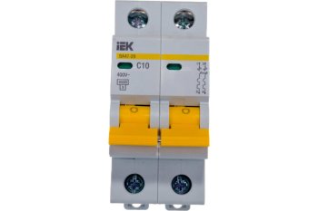 Автоматический выключатель IEK ВА 47-29 2P 10А хар-ка C 4,5кА